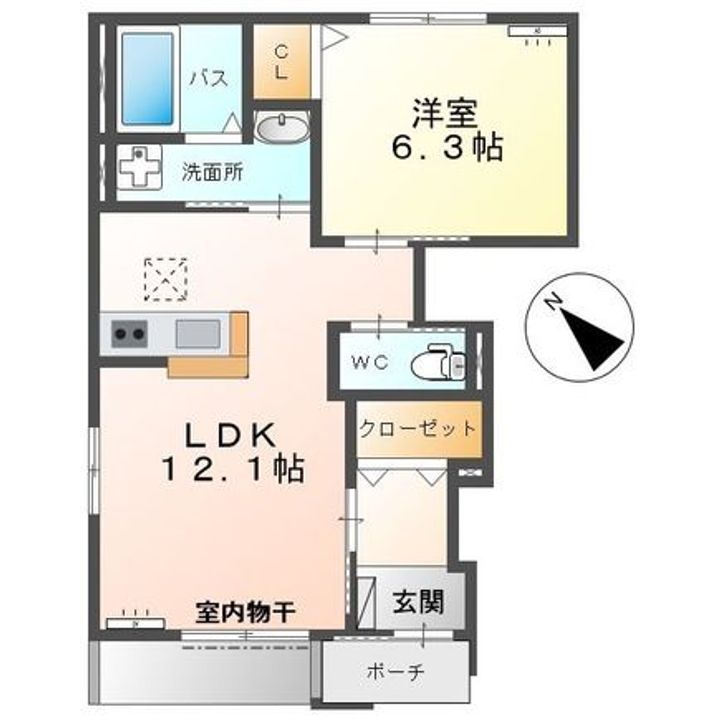 ボン シャンス IIの間取り
