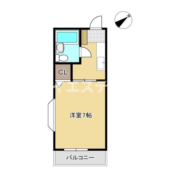 ハイツ森口Aの間取り