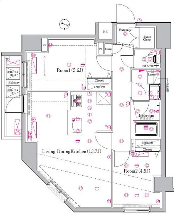メイクスデザイン東十条の間取り