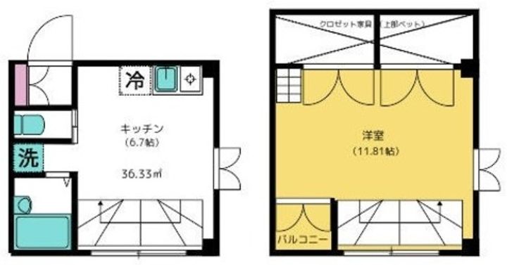 シャンテ国立の間取り