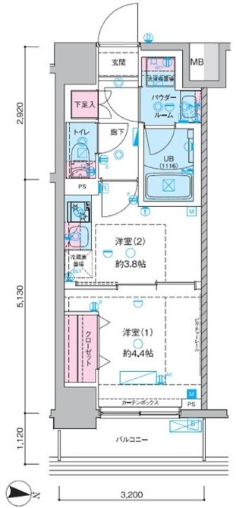 GENOVIA木場IIの間取り