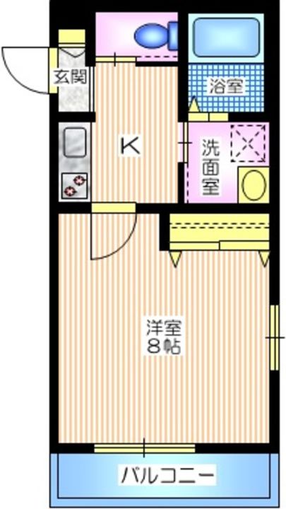神奈川県横浜市保土ヶ谷区西谷1(マンション)の賃貸物件の間取り