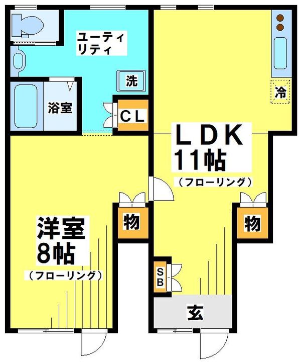 東京都府中市美好町3(アパート)の賃貸物件の間取り
