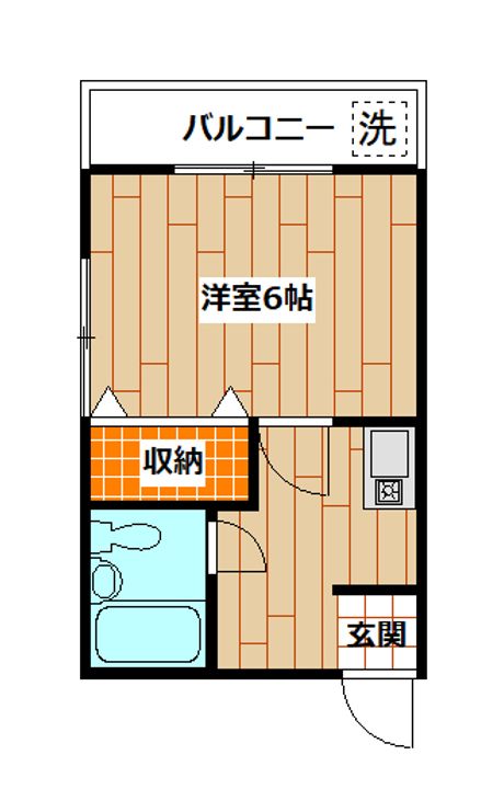 ハイツK6の間取り