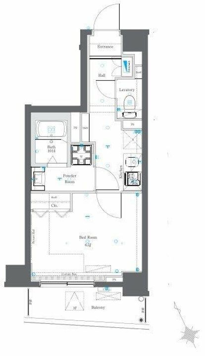 東京都板橋区上板橋3(マンション)の賃貸物件の間取り