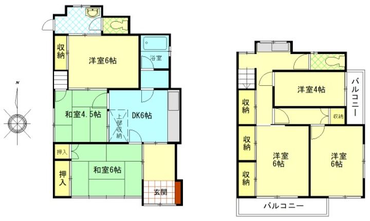 埼玉県朝霞市栄町2(一戸建)の賃貸物件の間取り