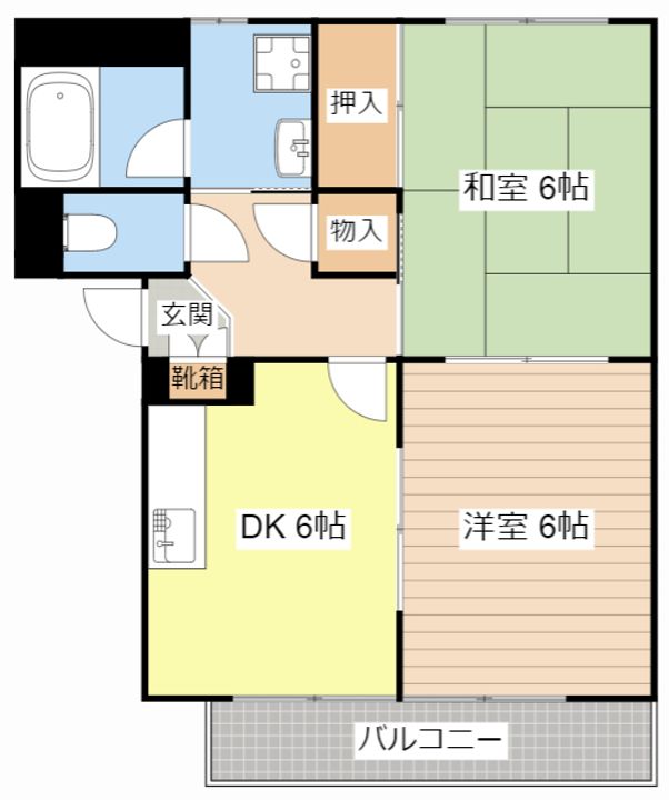 滋賀県彦根市小泉町(アパート)の賃貸物件の間取り