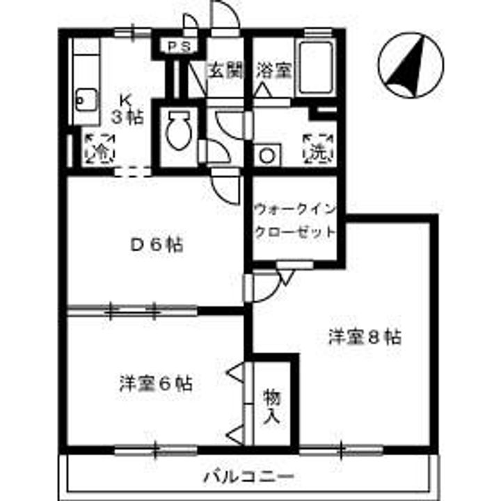 ウイングMISAWA IIIの間取り