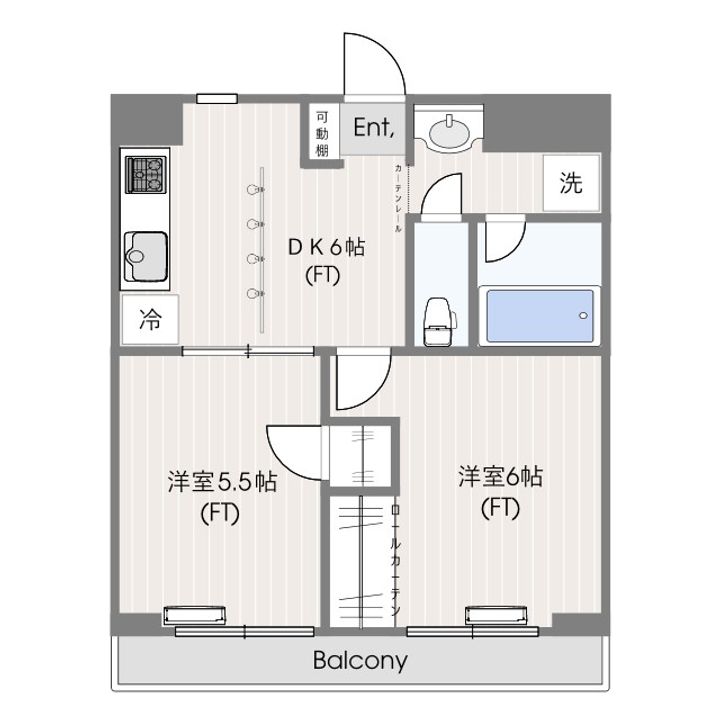 メープル中原の間取り