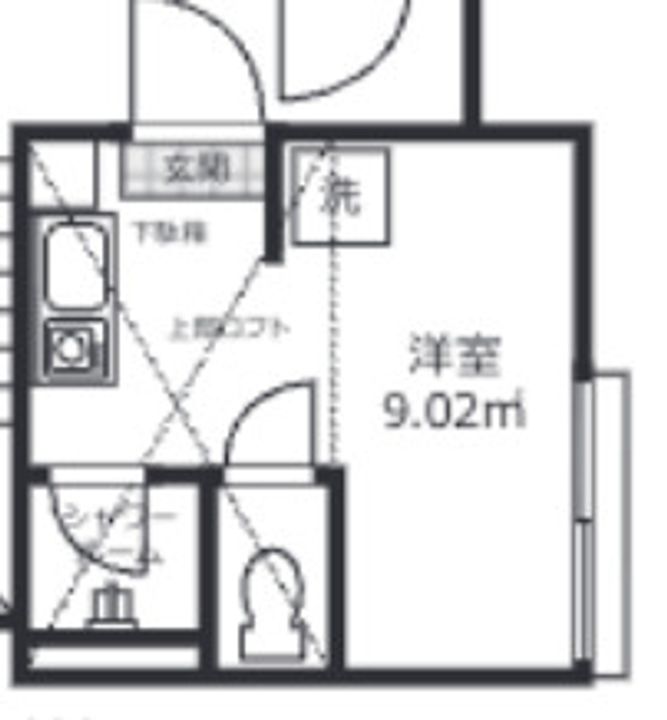 東京都葛飾区新小岩4(アパート)の賃貸物件の間取り