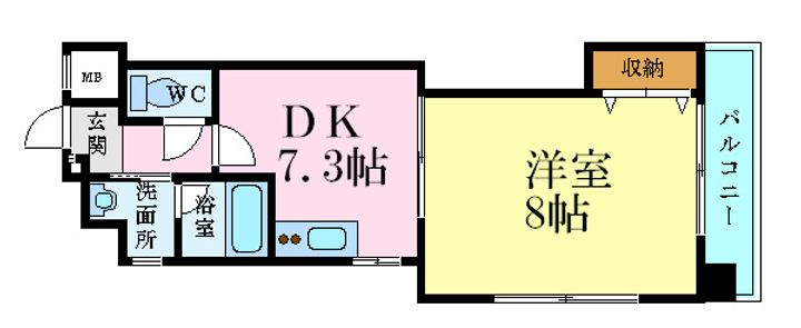 ビバーチェ平野町の間取り