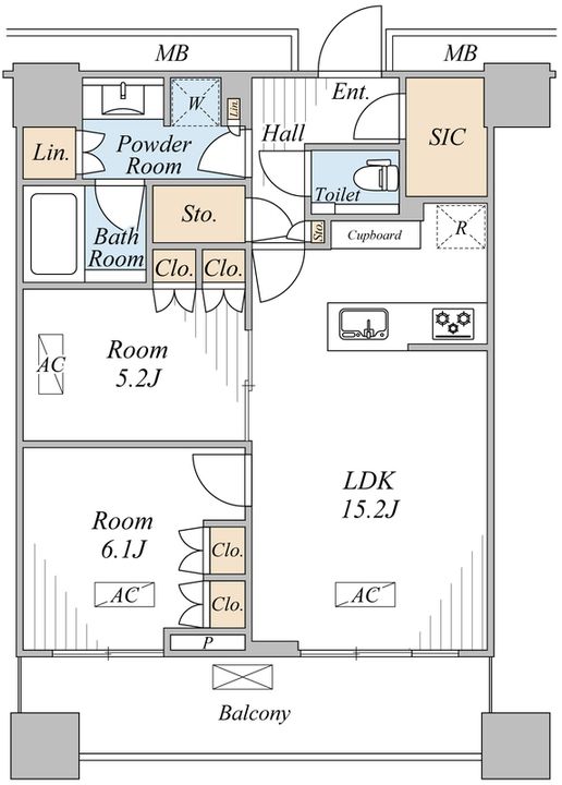 WORLD TOWER RESIDENCEの間取り