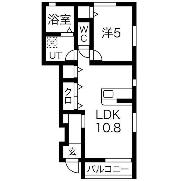 ミルト107 Aの間取り