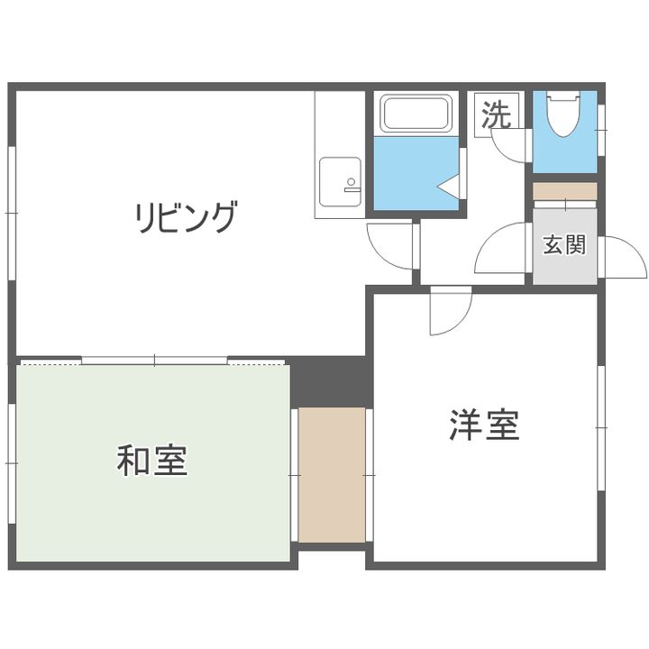 フラワーハイツの間取り