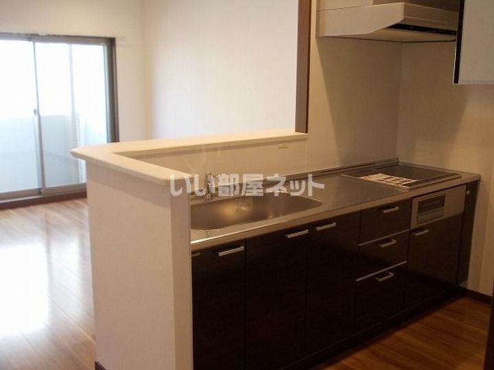福島県福島市万世町(マンション)の賃貸物件のキッチン