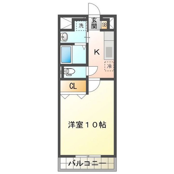 メゾンモンマルトル西古河の間取り