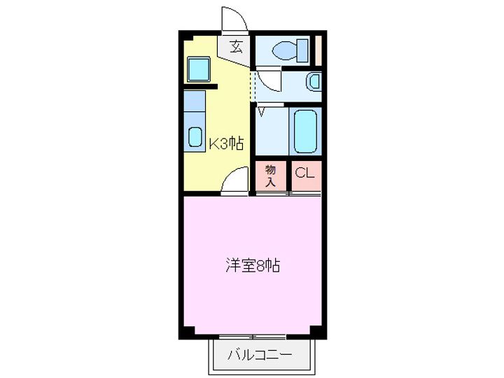 ナチュールA棟の間取り