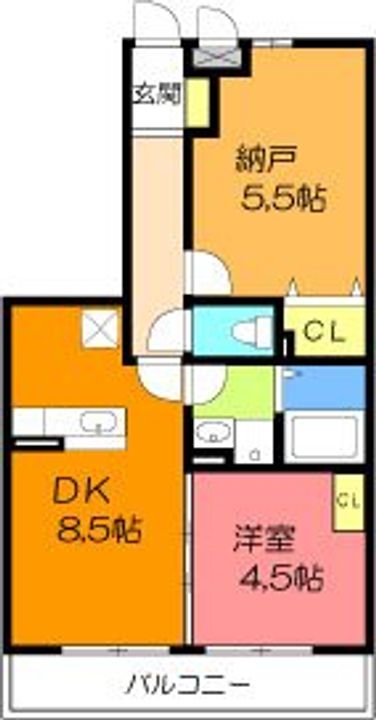 大阪府茨木市橋の内3(マンション)の賃貸物件の間取り