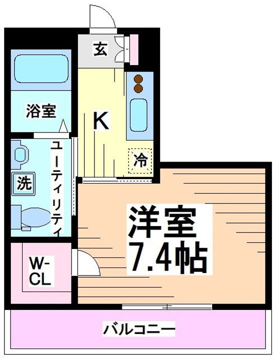 神奈川県川崎市多摩区登戸(マンション)の賃貸物件の間取り