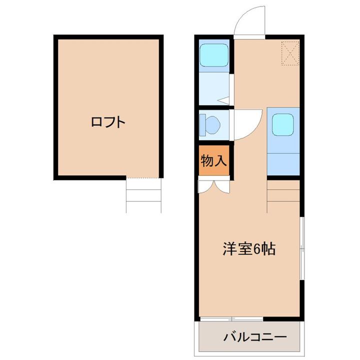 メゾン古城Fの間取り