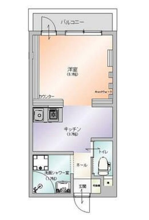 ワンにゃんハウスティラーノ1番館の間取り