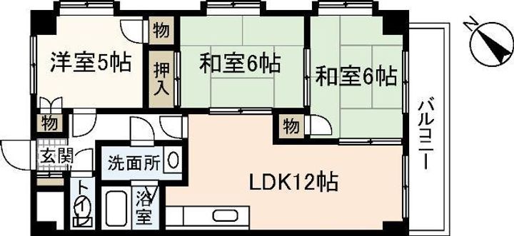 ビラバロンIの間取り