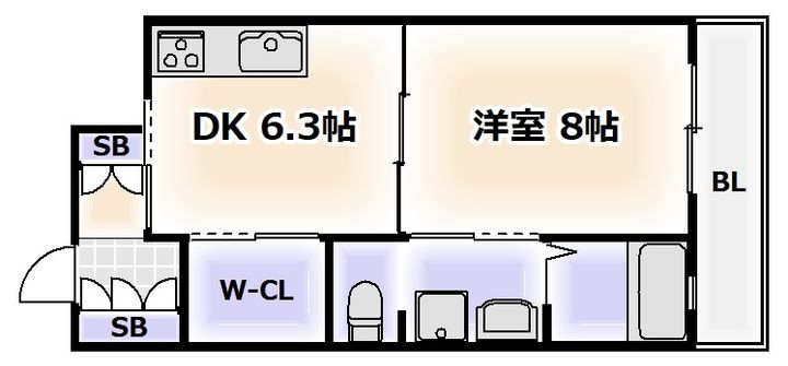 レユニール優の間取り