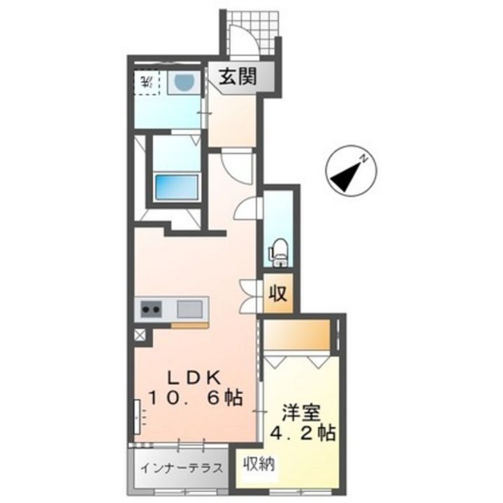 パームコート長尾の間取り