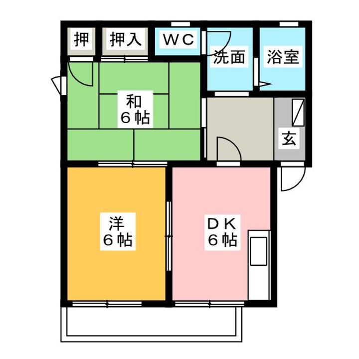 ディアコートSの間取り