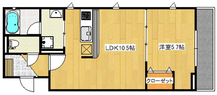 アンジュールの間取り