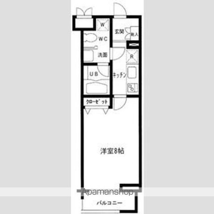 東京都目黒区上目黒3(マンション)の賃貸物件の間取り