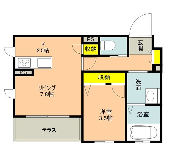 大阪府吹田市西の庄町(マンション)の賃貸物件の間取り