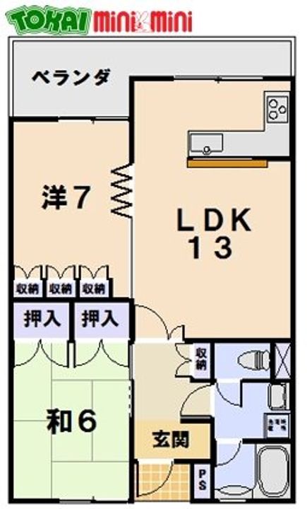グリンビーハイツの間取り