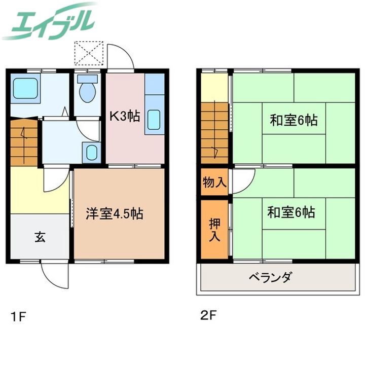 三重県伊勢市岡本3(一戸建)の賃貸物件の間取り