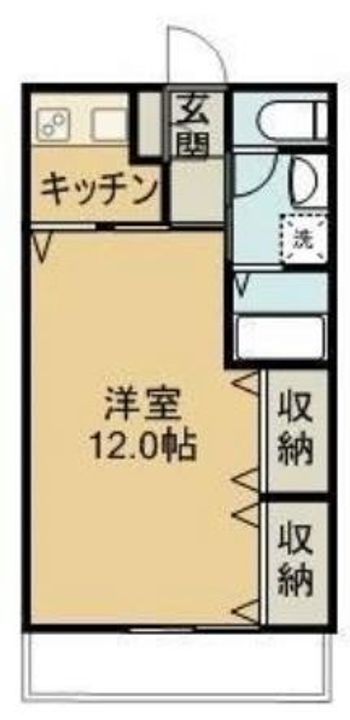 岡山県倉敷市中庄の賃貸マンションの間取り