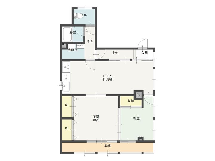 山形県酒田市中町3(一戸建)の賃貸物件の間取り
