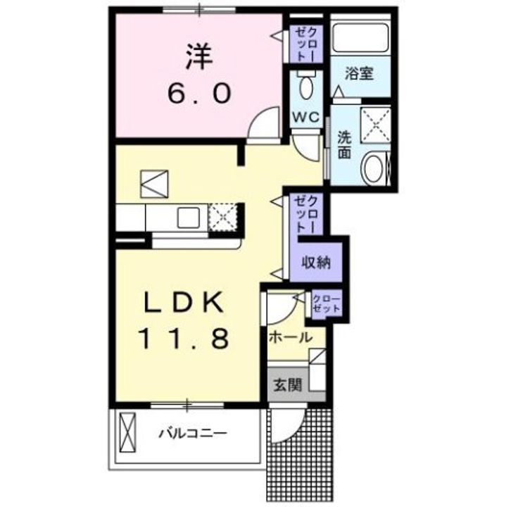 ラフィーネBの間取り