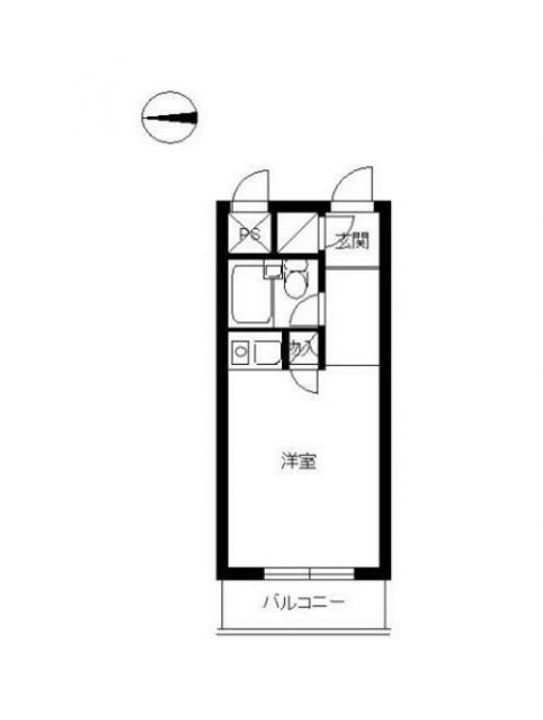 スカイコート川崎大師の間取り