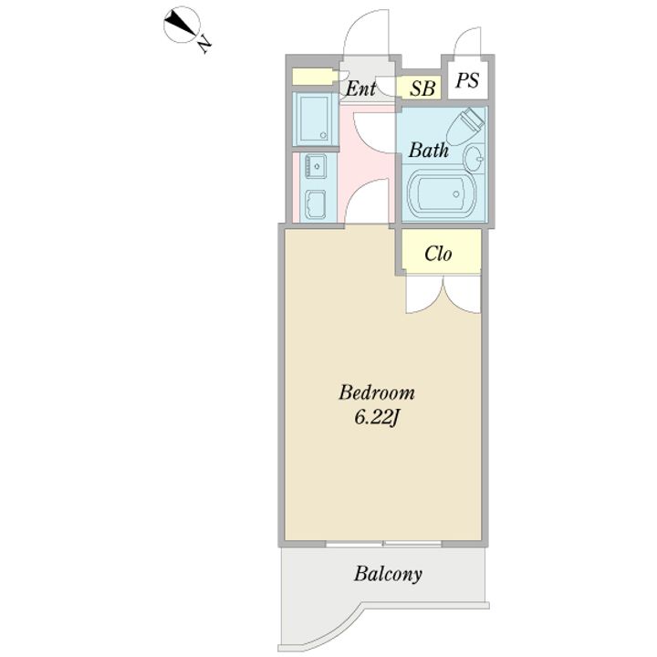 プロシード高田馬場の間取り
