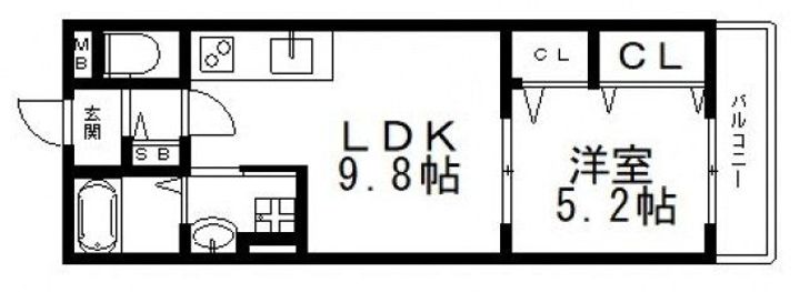 セレニティ松原の間取り