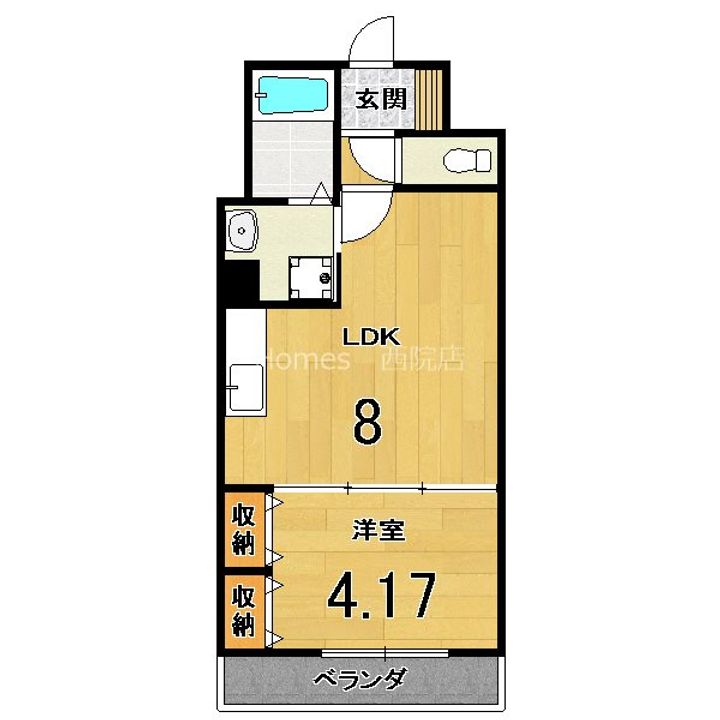 リバーサイド桂 弐番館の間取り