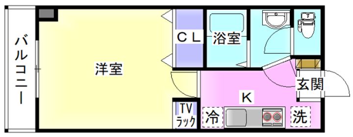 ヴィル五福の間取り