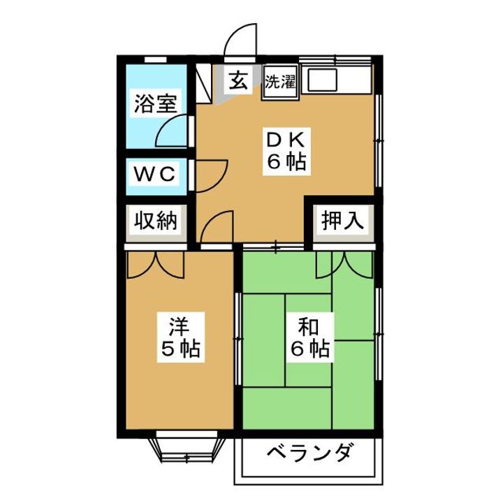 清水コーポの間取り