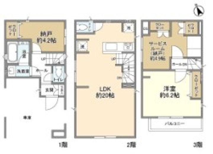 東京都府中市天神町1(一戸建)の賃貸物件の間取り