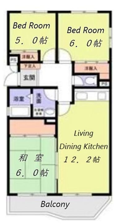 百合ヶ丘住宅 (百合ヶ丘社宅)の間取り