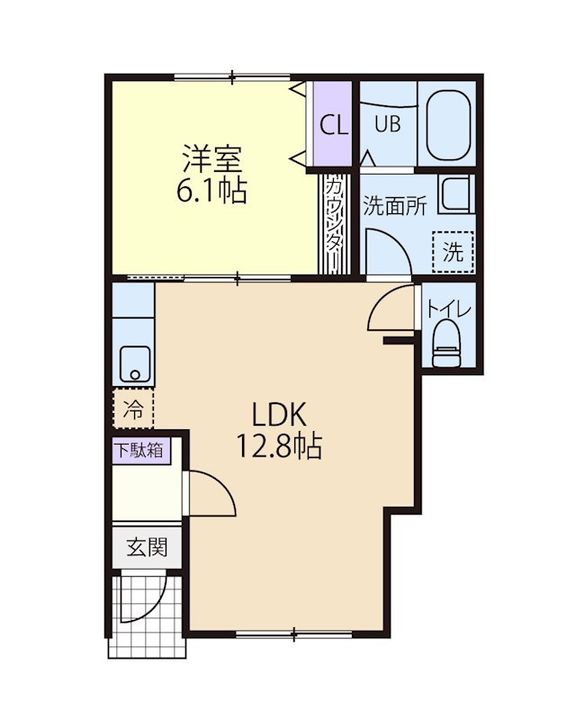 Ersa Garden Aの間取り