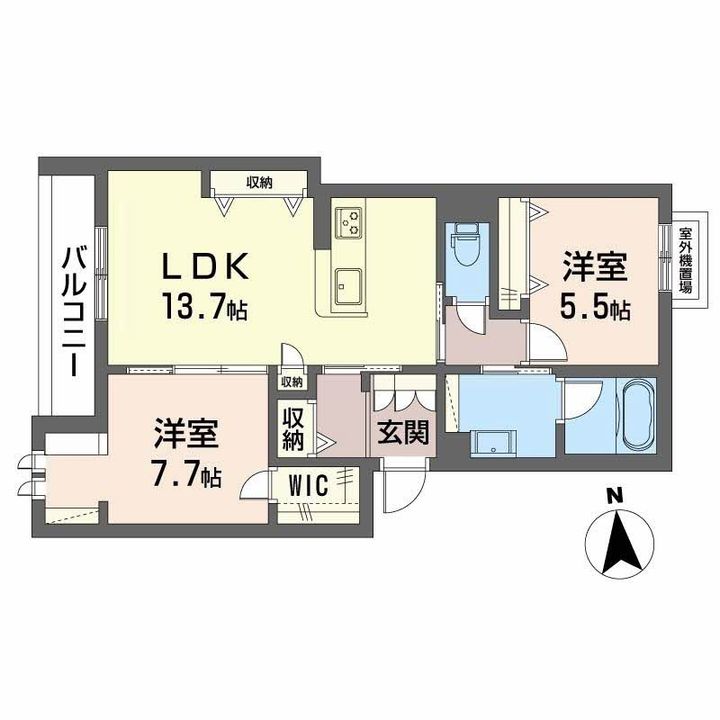 ラ イーストの間取り