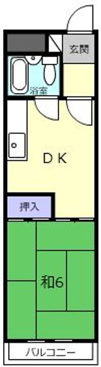 三重県名張市平尾(マンション)の賃貸物件の間取り
