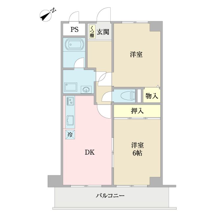 アルデール三郷A棟の間取り