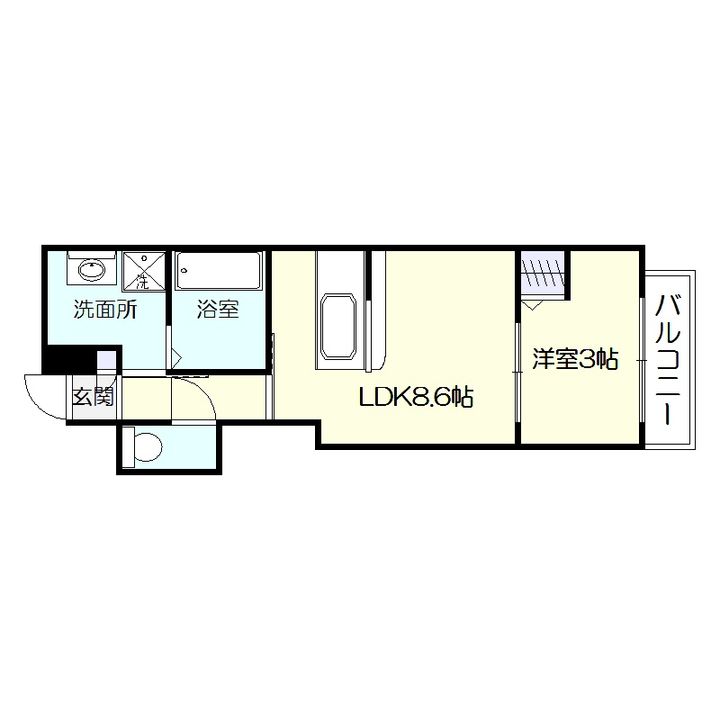 ドレッセ草牟田の間取り